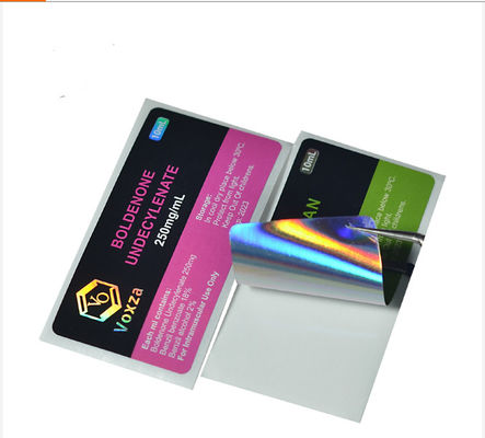 Etykieta na fiolkę z hologramem 3x6 cm, etykiety na butelki z olejkiem eterycznym z nadrukiem UV
