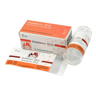 Tłoczone drukowanie 25 mm szerokości 10 ml etykiet na fiolki do sterydów Sustanon 250