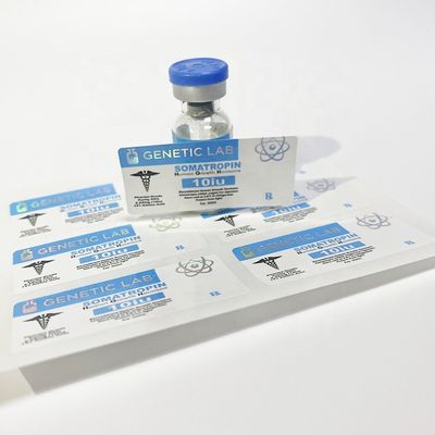 Etykiety na fiolki sterydowe w kolorze PMS, etykiety na fiolki farmaceutyczne zapobiegające podrabianiu