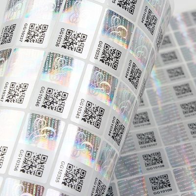 3D Anti Fake Hologram Fiolka Etykieta Mocny klej do pudełek uszczelniających