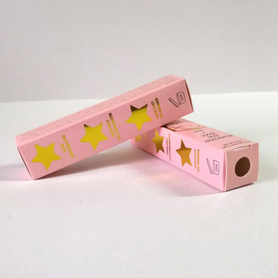 CMYK Hot Stamping Cosmetic Paper Box, składane opakowanie na szminki