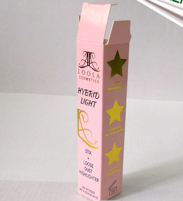 CMYK Hot Stamping Cosmetic Paper Box, składane opakowanie na szminki