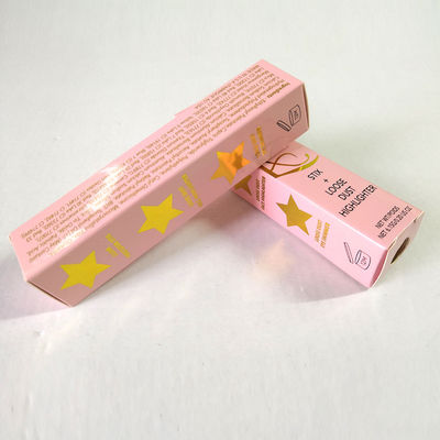 CMYK Hot Stamping Cosmetic Paper Box, składane opakowanie na szminki