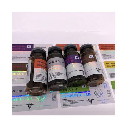 Naklejki na etykiety leków w kolorze CMYK, naklejki holograficzne winylowe odporne na olej