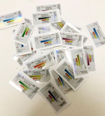 Wodoodporny druk UV 6x3cm Szklane etykiety na fiolki na leki