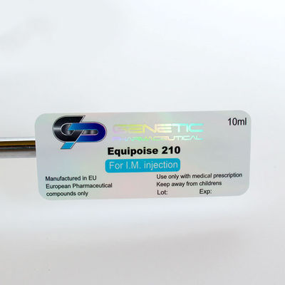 Etykiety na fiolki z recyklingu 10 ml Holograficzne naklejki zabezpieczające 25 * 60 mm Security