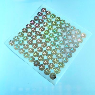 CMYK Drukowana olejoodporna złota etykieta z hologramem na butelkę o pojemności 10 ml