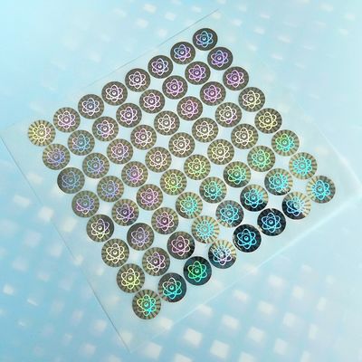CMYK Drukowana olejoodporna złota etykieta z hologramem na butelkę o pojemności 10 ml