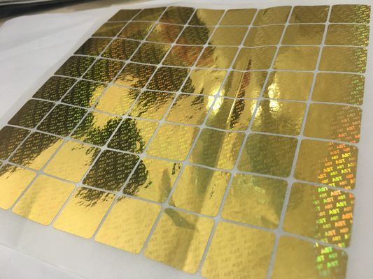 Etykieta na fiolkę z hologramem przeciw podrabianiu Etykieta na fiolkę z hologramem z nadrukiem cyfrowym