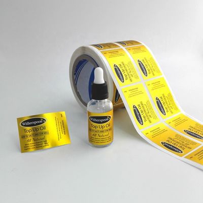 Odporna na ciepło naklejka winylowa PVC 3,5x7,6 cm 30 ml Etykiety na butelki z zakraplaczem