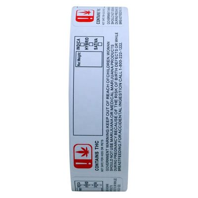RoHS 70mm Szerokość Złota folia Niestandardowe naklejki na 10 ml butelki z zakraplaczem