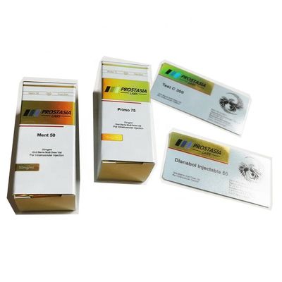 Powłoka UV Pudełka na fiolki 10 ml, białe pudełka kartonowe o gramaturze 300 g / m2