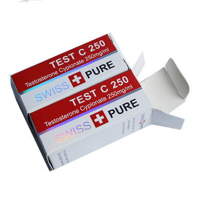 Powłoka UV Pudełka na fiolki 10 ml, białe pudełka kartonowe o gramaturze 300 g / m2