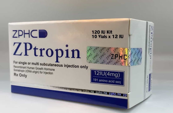 Srebrne holograficzne białe pudełka kartonowe o długości 6 cm z nadrukiem UV