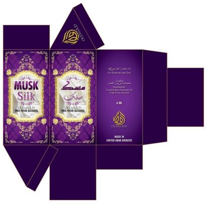 Złota folia 105mm High Cardboard Cosmetic Paper Box na butelkę perfum z olejkami eterycznymi