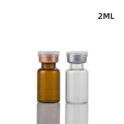 Przezroczyste szklane fiolki medyczne 2 ml Mała butelka farmaceutyczna