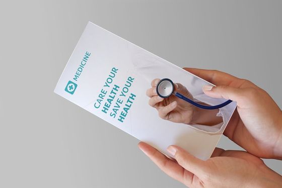 Papier artystyczny o gramaturze 128 g / m2 A4 Niestandardowe drukowanie ulotek na pudełka na leki Medicine