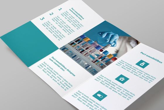 Papier artystyczny o gramaturze 128 g / m2 A4 Niestandardowe drukowanie ulotek na pudełka na leki Medicine