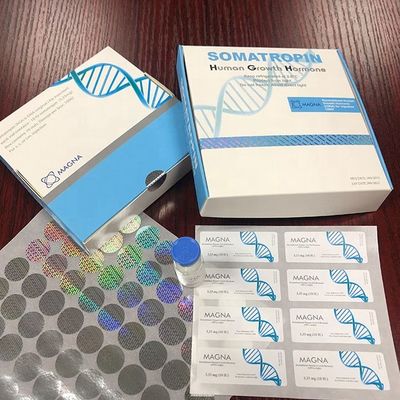 Nadające się do recyklingu 40x18mm szklane fiolki z folii srebrnej do pudełek z ludzkim hormonem wzrostu