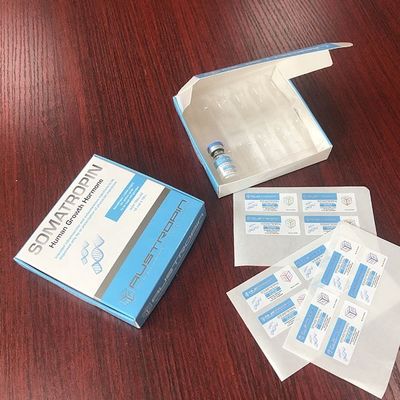 Nadające się do recyklingu 40x18mm szklane fiolki z folii srebrnej do pudełek z ludzkim hormonem wzrostu