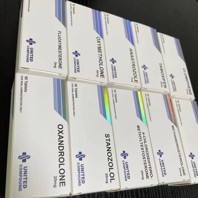 Winstrol Tablets Drukowanie pudełek papierowych, tłoczenie srebrnej folii Wytłaczane pudełka na pigułki medyczne