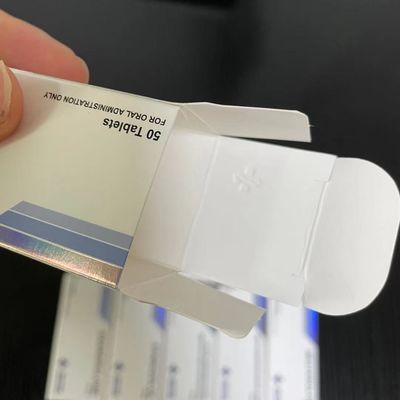 Winstrol Tablets Drukowanie pudełek papierowych, tłoczenie srebrnej folii Wytłaczane pudełka na pigułki medyczne